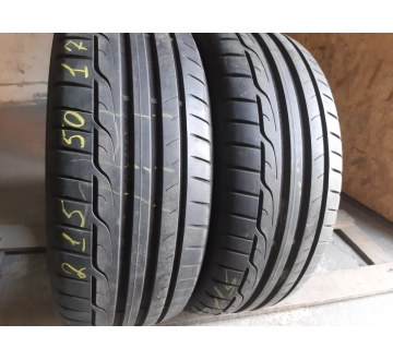 Шини на авто в хорошому стані Dunlop Sport Maxx RT шириною 215 висотою 50 радіусом R 17 низькі ціни