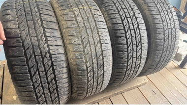 Уживані шини з Європи Yokohama Geolendar A/T G 015 225/55 R 18 Шини на авто в хорошому стані Yokohama Geolendar A/T G 015 шириною 225 висотою 55 радіусом R 18 низькі ціни